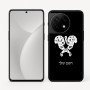 כיסוי בעיצוב אישי עם השם שלך לדגם - OnePlus 11R בעיצוב פרחי קרן