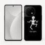כיסוי בעיצוב אישי עם השם שלך לדגם - OnePlus 11R בעיצוב סקלטון