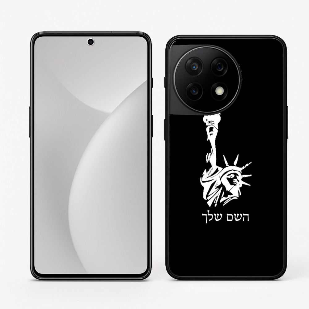 כיסוי בעיצוב אישי עם השם שלך לדגם - OnePlus 11R בעיצוב פסל החירות