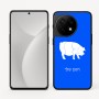 כיסוי בעיצוב אישי עם השם שלך לדגם - OnePlus 11R בעיצוב חזיר