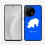 כיסוי בעיצוב אישי עם השם שלך לדגם - OnePlus 11R בעיצוב קרנף