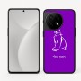 כיסוי בעיצוב אישי עם השם שלך לדגם - OnePlus 11R בעיצוב חתול
