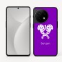 כיסוי בעיצוב אישי עם השם שלך לדגם - OnePlus 11R בעיצוב פרחי קרן