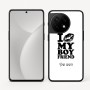 כיסוי בעיצוב אישי עם השם שלך לדגם - OnePlus 11R בעיצוב נשקי את חבר שלי