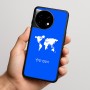כיסוי בעיצוב אישי עם השם שלך לדגם - OnePlus 11R בעיצוב מפת העולם