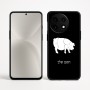כיסוי בעיצוב אישי עם השם שלך לדגם - OnePlus 12R בעיצוב חזיר