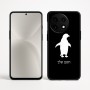 כיסוי בעיצוב אישי עם השם שלך לדגם - OnePlus 12R בעיצוב פינגווין