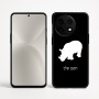 כיסוי בעיצוב אישי עם השם שלך לדגם - OnePlus 12R בעיצוב קרנף
