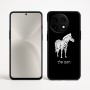 כיסוי בעיצוב אישי עם השם שלך לדגם - OnePlus 12R בעיצוב זברה