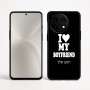 כיסוי בעיצוב אישי עם השם שלך לדגם - OnePlus 12R בעיצוב אוהבת את החבר שלי