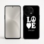 כיסוי בעיצוב אישי עם השם שלך לדגם - OnePlus 12R בעיצוב אהבה