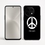 כיסוי בעיצוב אישי עם השם שלך לדגם - OnePlus 12R בעיצוב סמל השלום