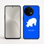 כיסוי בעיצוב אישי עם השם שלך לדגם - OnePlus 12R בעיצוב קרנף