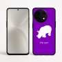 כיסוי בעיצוב אישי עם השם שלך לדגם - OnePlus 12R בעיצוב קרנף