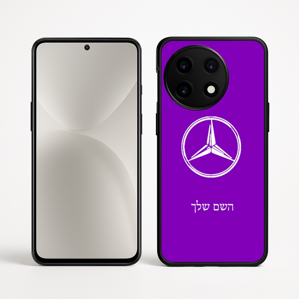 כיסוי בעיצוב אישי עם השם שלך לדגם - OnePlus 12R בעיצוב מרצדס-בנץ