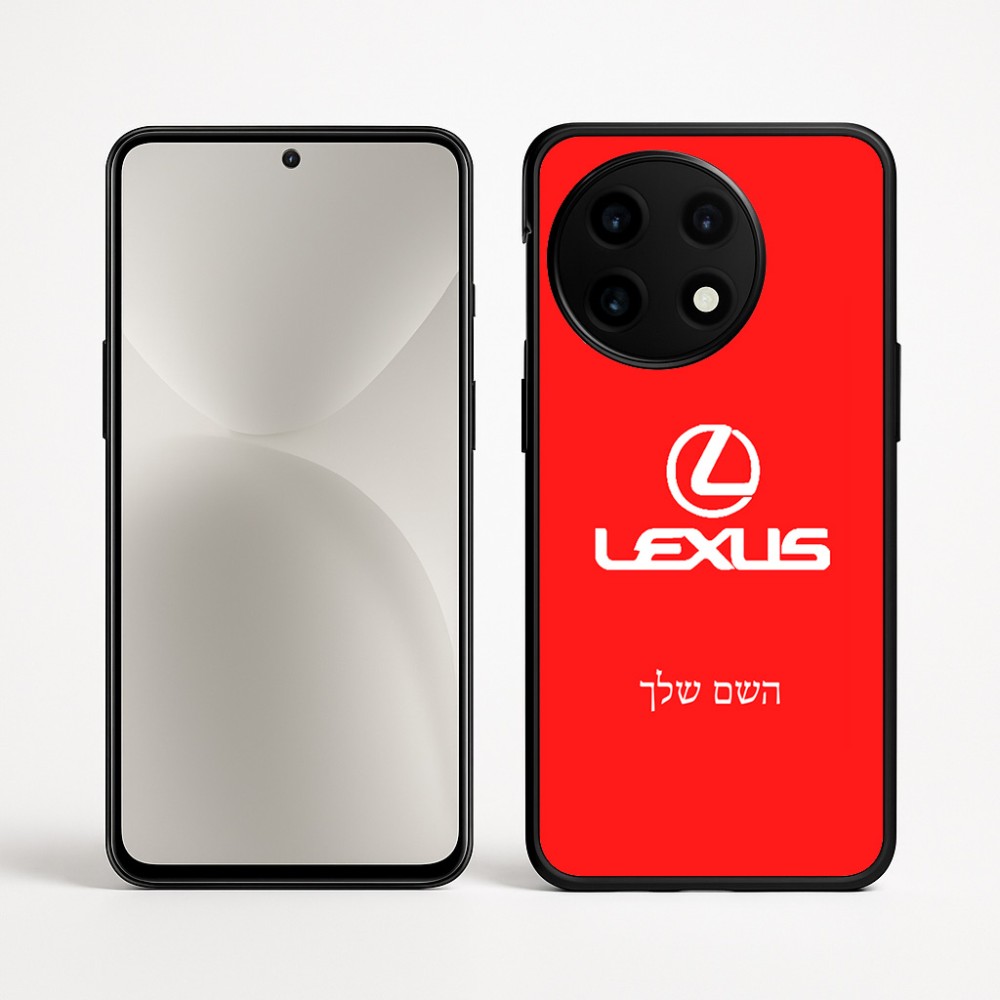 כיסוי בעיצוב אישי עם השם שלך לדגם - OnePlus 12R בעיצוב לקסוס