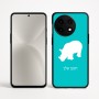 כיסוי בעיצוב אישי עם השם שלך לדגם - OnePlus 12R בעיצוב קרנף