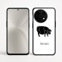 כיסוי בעיצוב אישי עם השם שלך לדגם - OnePlus 12R בעיצוב חזיר