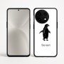 כיסוי בעיצוב אישי עם השם שלך לדגם - OnePlus 12R בעיצוב פינגווין