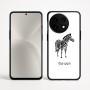 כיסוי בעיצוב אישי עם השם שלך לדגם - OnePlus 12R בעיצוב זברה