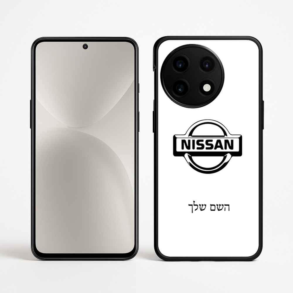 כיסוי בעיצוב אישי עם השם שלך לדגם - OnePlus 12R בעיצוב ניסאן