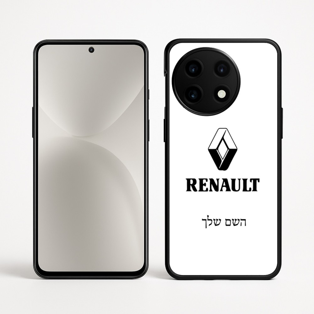 כיסוי בעיצוב אישי עם השם שלך לדגם - OnePlus 12R בעיצוב רנו