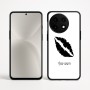כיסוי בעיצוב אישי עם השם שלך לדגם - OnePlus 12R בעיצוב שפתיים - נשיקה