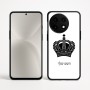 כיסוי בעיצוב אישי עם השם שלך לדגם - OnePlus 12R בעיצוב כתר מלכותי