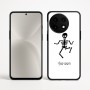כיסוי בעיצוב אישי עם השם שלך לדגם - OnePlus 12R בעיצוב סקלטון