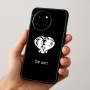 כיסוי בעיצוב אישי עם השם שלך לדגם - OnePlus 12R בעיצוב ראש פיל