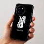 כיסוי בעיצוב אישי עם השם שלך לדגם - OnePlus 12R בעיצוב ארנב מחזיק גזר