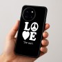 כיסוי בעיצוב אישי עם השם שלך לדגם - OnePlus 12R בעיצוב אהבה