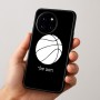 כיסוי בעיצוב אישי עם השם שלך לדגם - OnePlus 12R בעיצוב כדורסל
