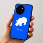 כיסוי בעיצוב אישי עם השם שלך לדגם - OnePlus 12R בעיצוב קרנף