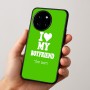 כיסוי בעיצוב אישי עם השם שלך לדגם - OnePlus 12R בעיצוב אוהבת את החבר שלי