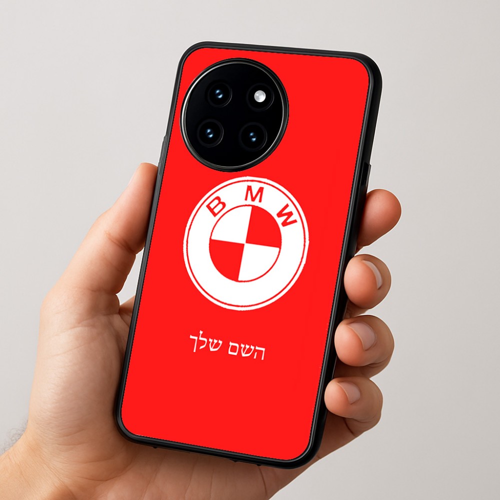 כיסוי בעיצוב אישי עם השם שלך לדגם - OnePlus 12R בעיצוב ב.מ.וו