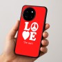 כיסוי בעיצוב אישי עם השם שלך לדגם - OnePlus 12R בעיצוב אהבה