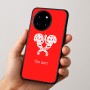 כיסוי בעיצוב אישי עם השם שלך לדגם - OnePlus 12R בעיצוב פרחי קרן