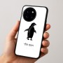 כיסוי בעיצוב אישי עם השם שלך לדגם - OnePlus 12R בעיצוב פינגווין