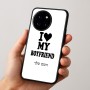כיסוי בעיצוב אישי עם השם שלך לדגם - OnePlus 12R בעיצוב אוהבת את החבר שלי