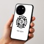 כיסוי בעיצוב אישי עם השם שלך לדגם - OnePlus 12R בעיצוב כבאי - תגית