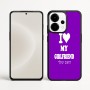 כיסוי בעיצוב אישי עם השם שלך לדגם - OnePlus 15 בעיצוב אוהב את החברה שלי