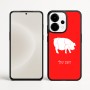 כיסוי בעיצוב אישי עם השם שלך לדגם - OnePlus 15 בעיצוב חזיר