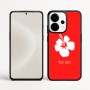 כיסוי בעיצוב אישי עם השם שלך לדגם - OnePlus 15 בעיצוב פרח היביסקוס