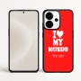 כיסוי בעיצוב אישי עם השם שלך לדגם - OnePlus 15 בעיצוב אוהבת את החבר שלי