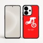 כיסוי בעיצוב אישי עם השם שלך לדגם - OnePlus 15 בעיצוב רוכב אופניים