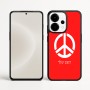 כיסוי בעיצוב אישי עם השם שלך לדגם - OnePlus 15 בעיצוב סמל השלום