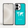 כיסוי בעיצוב אישי עם השם שלך לדגם - OnePlus 15 בעיצוב מפת העולם