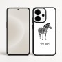 כיסוי בעיצוב אישי עם השם שלך לדגם - OnePlus 15 בעיצוב זברה