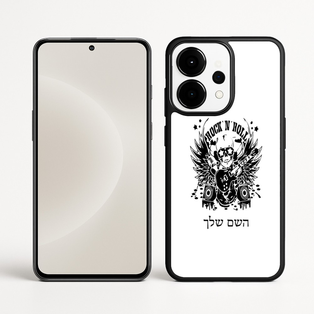 כיסוי בעיצוב אישי עם השם שלך לדגם - OnePlus 15 בעיצוב רוקנרול